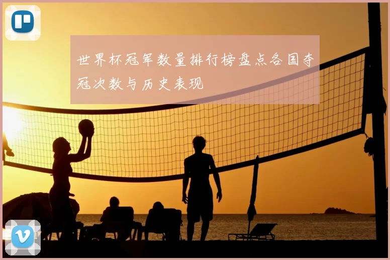 世界杯冠军数量排行榜盘点各国夺冠次数与历史表现