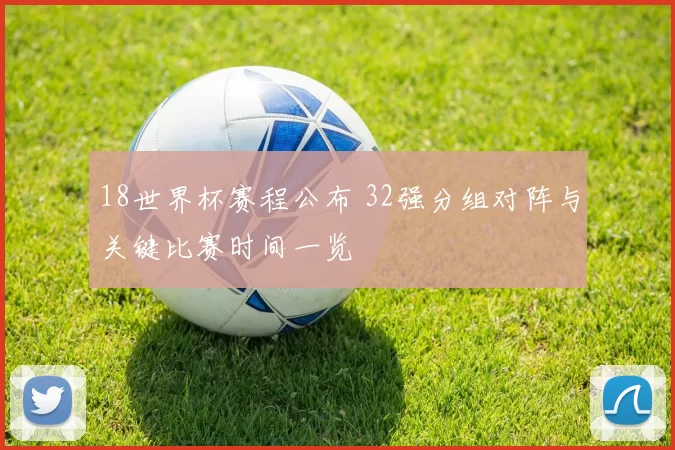 18世界杯赛程公布 32强分组对阵与关键比赛时间一览